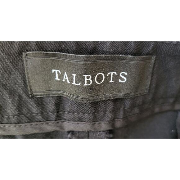 Talbots Slim Crop Curvy Women's 16W Black Flat Front Capri Pants - Picture 7 of 16